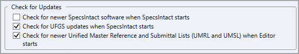 SI Explorer's Setup Menu - Options: General - Check For Updates Topic Illustration SI Explorer's Setup Menu - Options: General - Check For Updates Topic